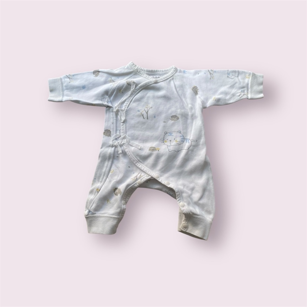 Baby Cotton Onesie Set With Hat